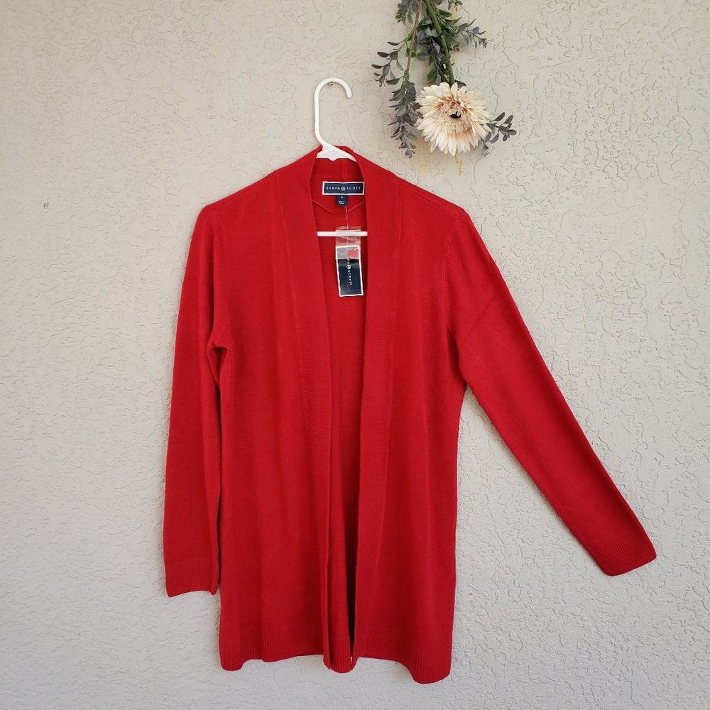 SWEATER WEATHER Karen Scott Bottonless Red